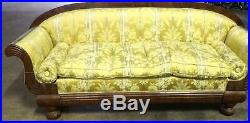 Antique Sofa, Empire, American, Yellow, 19th Century, (1800s), Gorgeous