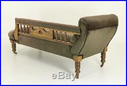 Antique Sofa Scottish Victorian Walnut Chaise Lounge Antique Settee B699