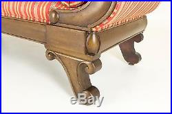 Antique Sofa Victorian Mahogany Scroll Arm Sofa Antique Settee B707