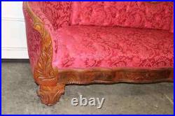 Antique Sofa, Victorian, Nice Transitional Sofa, Newly Upholstered, 1800's