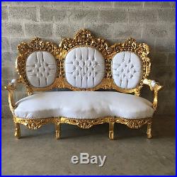 Antique Sofa/couch/3-seater/settee In Rococo Style