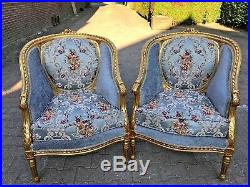 Antique Sofa/settee With Two Chairs In French Style