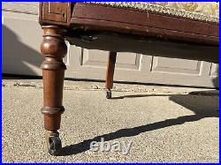 Antique Victorian Carved Eastlake Settee Love Seat/Couch Vintage Furniture