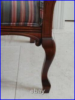 Antique Victorian Carved Walnut Settee
