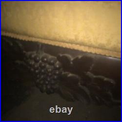 Antique Victorian Carved Wood Cushioned Loveseat Settee Sofa Needs Reupholstery
