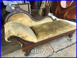 Antique Victorian Fainting Couch, Late 1800's to Early 1900's