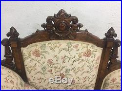Antique Victorian Fainting Couch Sofa Chaise Lounge