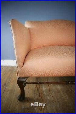Antique Victorian Oak Two Seater Sofa