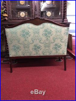 Antique Victorian Rococo Settee Reupholstered! Delivery Available