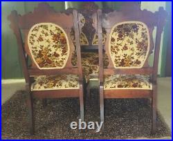 Antique Victorian Style Settee and Chairs 3 Piece Set Parlor Room