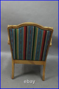 Antique Vintage Monterey Rancho Spanish Revival Chair W New Upholstery 14838