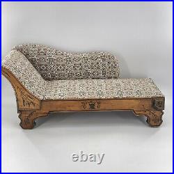 Antique Vintage Salesman Sample Size Doll Pet Chaise Lounge Fainting Couch
