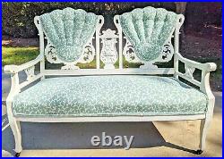 Antique / Vintage Victorian Eastlake Settee / sofa, professionally uphostered