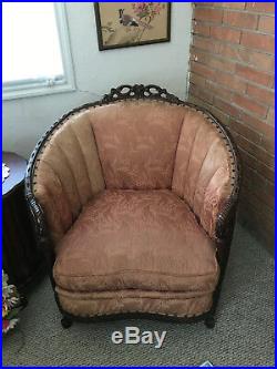 Antique Waldorf sofa and chair