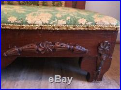 Antique child's or doll's fainting couch chaise lounge