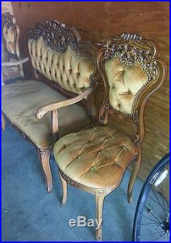 Antique couch and chair set