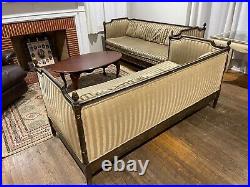 Antique couch sofa set include table, and rug