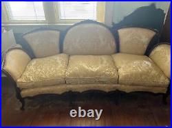 Antique down filled sofa