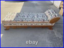 Antique fainting couch With Bed. Good Condition No Tears. Original Hardware