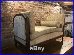 Antique french club meridien day sofa lounger