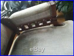 Antique late 1800's Aesthetic movement sofa and chair