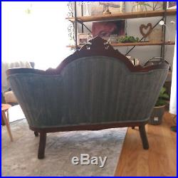 Antique late 1800's victorian loveseat