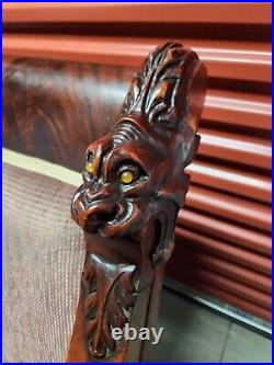 Antique mahogany furniture W Dragons Heads And Feet