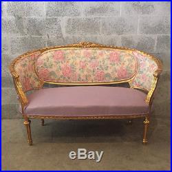 Antique sofa/settee (marquisa) made for 2 person in Louis xvi style