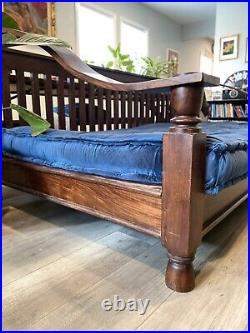 Antique solid wood oversized day bed / daybed / sofa