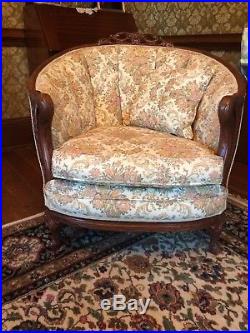 Antique victorian sofa and chairs