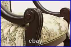Art Nouveau Antique 3 pc Carved Settee & Chair Set, Dolphins #48355