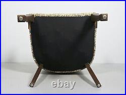 Art Nouveau Bergere Chair Oak Fabric Springs Armchair Upholstered Chair Z