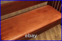 Arts And Crafts Custom Quality Oak Knock Down Settle After Gustav Stickley