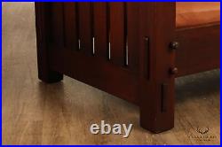 Arts And Crafts Custom Quality Oak Knock Down Settle After Gustav Stickley