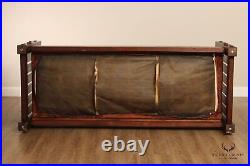 Arts And Crafts Custom Quality Oak Knock Down Settle After Gustav Stickley