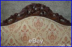 Authentic Antique Fully Restored Victorian Sofa Love Seat Settee Hand Carved