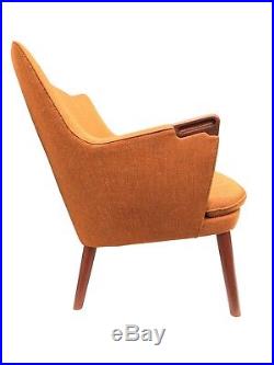 Authentic Hans Wegner Teak AP20 Sofa Lounge Chair Danish Mid Century Modern
