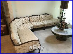 BUTTON TUFTED 4 PIECE SOFA French provincial style