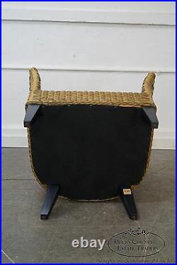 Barrel Back Rattan Lounge Chair & Ottoman from Pier 1