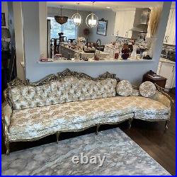 Beautiful, Antique Gold Leaf Couch