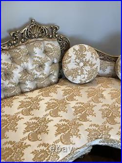 Beautiful, Antique Gold Leaf Couch