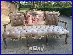 Beautiful French Louis XVI Sofa/ Settee/ Bench