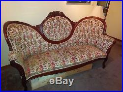 Beautiful Victorian Wing Back Couch