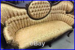 Beautiful Vintage Gold Victorian Manor Sofa