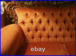 Beautiful hand Carved Antique Victorian Sofa