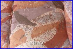 Bernhardt Flair Sofa Vintage Batik Bird Print 7 Ft Couch Boho Chic Autumn Colors