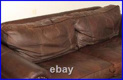 Bernhardt'New Vintages' Rolled Arm Leather Sofa