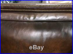 Brand New BERNHARDT 90 Leather Sofa withNailhead Trim, MSRP $4,890. LAST ONE