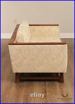 Brandt Ranch Oak Vintage Upholstered Cube Loveseat