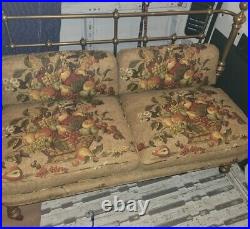 Brass Bed Setee Bench